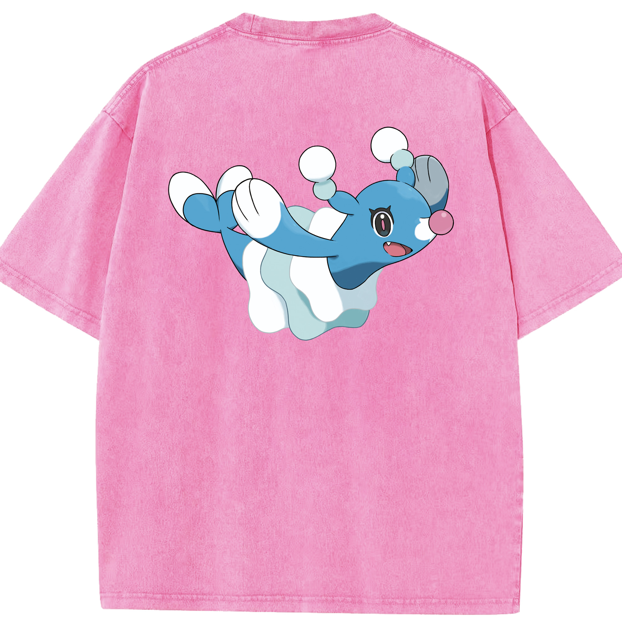 （画像用） ポケットモンスター Pokémon 綿100% ヴィンテージ風 半袖Tシャツ（背面プリント）
